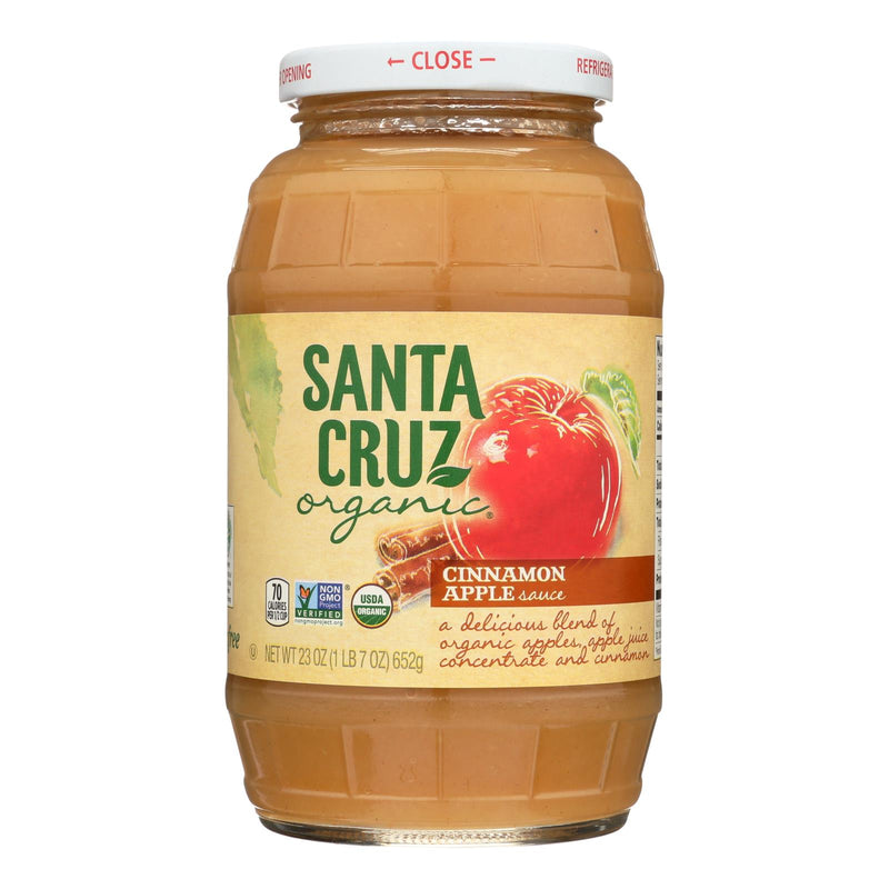 Santa Cruz Organic Cinnamon Apple Sauce (12-Pack, 23 oz. Each) - Cozy Farm 