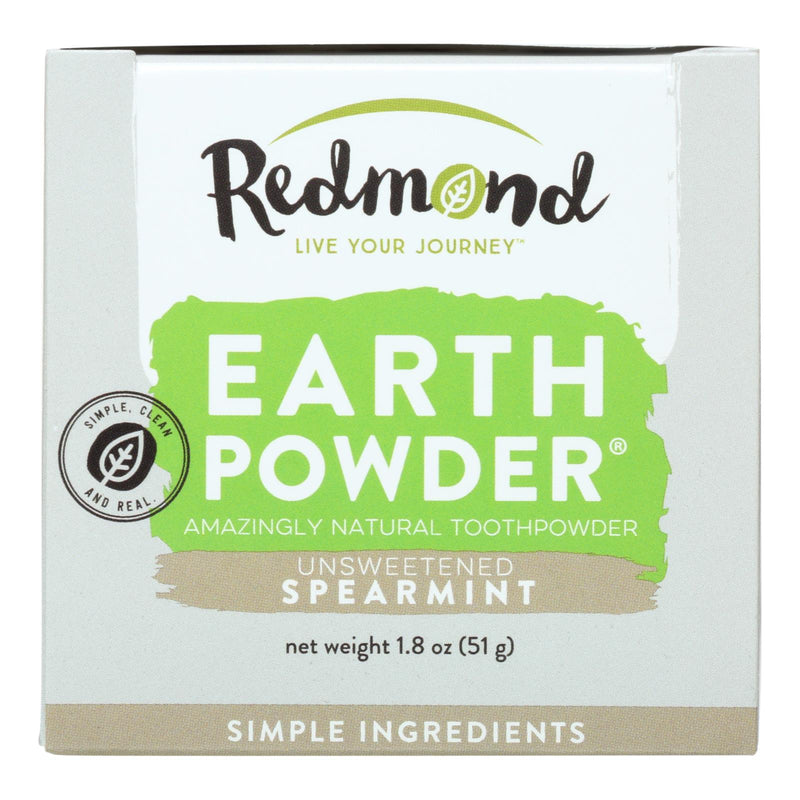 Redmond Natural Earthpowder Spearmint Toothpowder - 1.8 Oz - Cozy Farm 