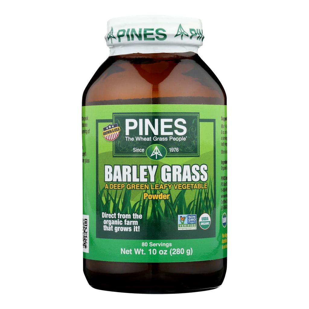 Pines International Barley Grass Powder - 10 Oz. - Cozy Farm 