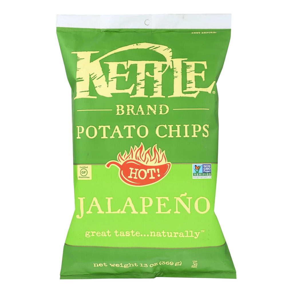 Kettle Brand Potato Chips Jalapeno (Pack of 9 - 13 Oz.) - Cozy Farm 