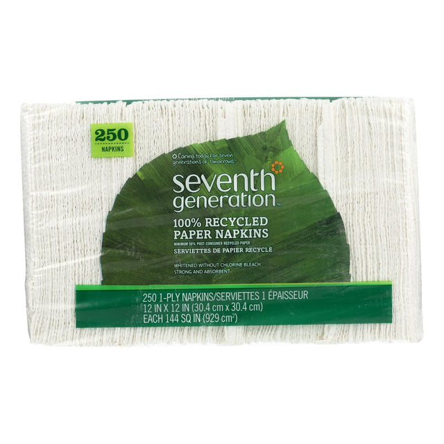 Seventh Generation Recycled White Napkins | 12 Packs of 250 - Cozy Farm 