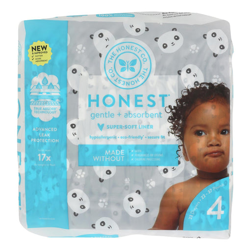The Honest Company Size 4 Pandas Diapers (Pack of 23) - Cozy Farm 