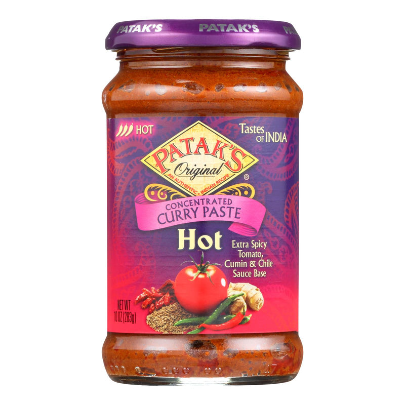 Pataks Curry Paste - 10 Oz - Concentrated - Hot - Case Of 6 - Cozy Farm 