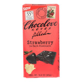 Chocolove Xoxox Strawberry Creme Dark Chocolate Bars (Pack of 10 - 3.2 Oz Each) - Cozy Farm 