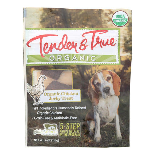 Tender & True Organic Chicken Jerky Treats for Dogs (Pack of 10 - 4 Oz.) - Cozy Farm 