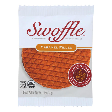 Swoffle Original Caramel Dutch Waffles (Pack of 16) - 1.16 oz. Each - Cozy Farm 