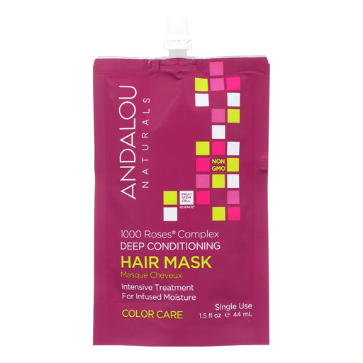 Andalou Naturals Color Care Deep Conditioning Hair Mask with 1000 Roses Complex - 6 x 1.5 Fl Oz - Cozy Farm 