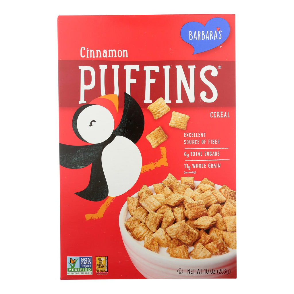 Barbara's Bakery Puffins Cereal Cinnamon (Pack of 12 - 10 Oz.) - Cozy Farm 