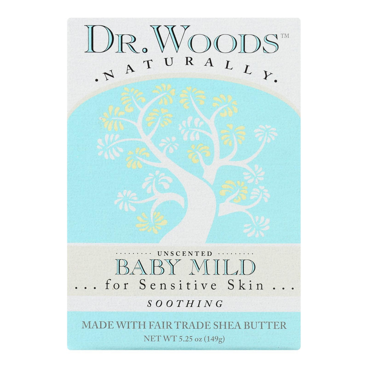 Dr. Woods Baby Mild Unscented Bar Soap (5.25 Oz.) - Cozy Farm 