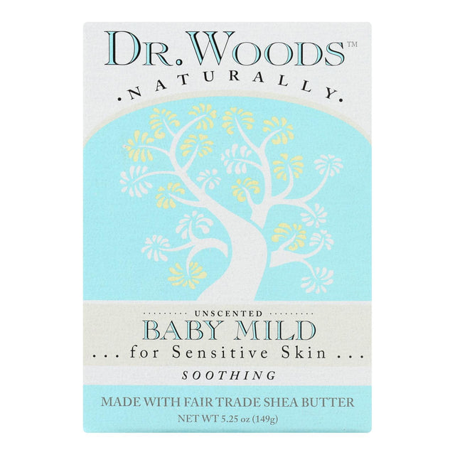 Dr. Woods Baby Mild Unscented Bar Soap (5.25 Oz.) - Cozy Farm 
