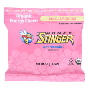 Honey Stinger Pink Lemonade Energy Chews, 12-Count Box, 1.8 oz. Packs - Cozy Farm 