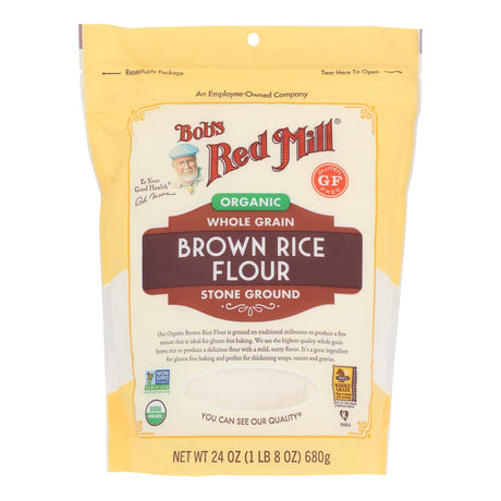 Bob's Red Mill Gluten-Free Brown Rice Flour, 24 Oz. Pack of 4 - Cozy Farm 