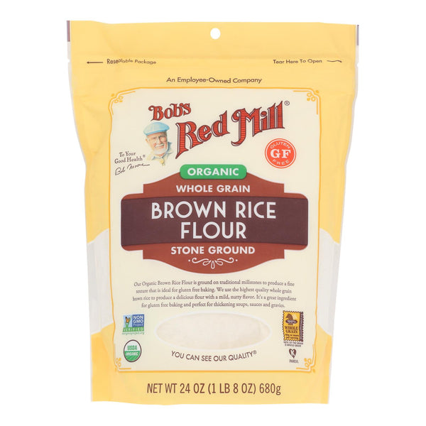 Bob's Red Mill Gluten-Free Brown Rice Flour, 24 Oz. Pack of 4 - Cozy Farm 