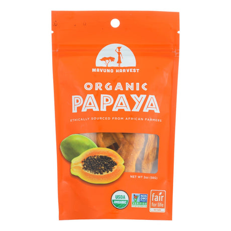 Mavuno Harvest Organic Dried Papaya (Pack of 6 - 2 Oz.) - Cozy Farm 