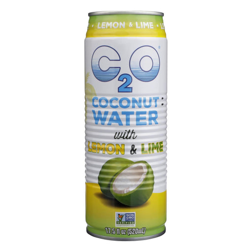 C2o Pure Coconut Water - Lime Flavor (Pack of 12) - 17.5 Oz. - Cozy Farm 