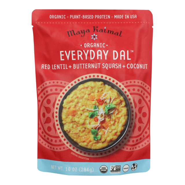 Maya Kaimal Organic Everyday Red Lentil Butternut Squash Coconut Curry Dal, 6 x 10 Oz - Cozy Farm 