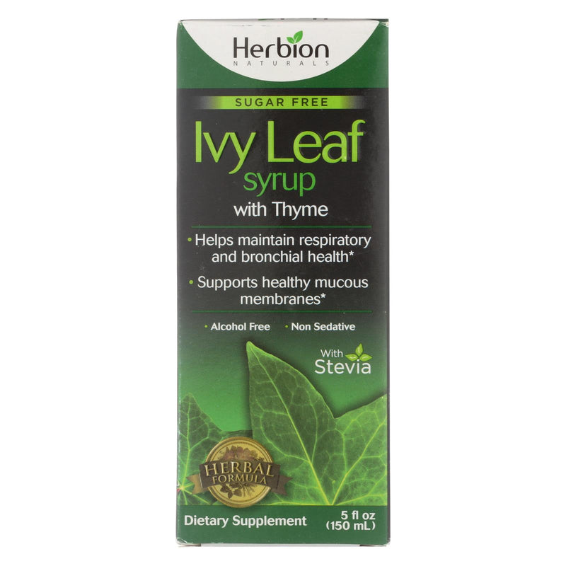 Herbion Naturals Sugar-Free Ivy Leaf and Thyme Syrup (- 5 Oz.) - Cozy Farm 