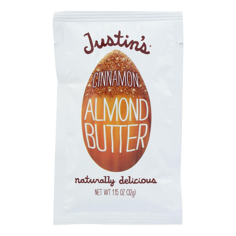 Justin's Almond Butter with Cinnamon Flavor Squeeze Packs - 1.15 Oz. (Pack of 10) - Cozy Farm 