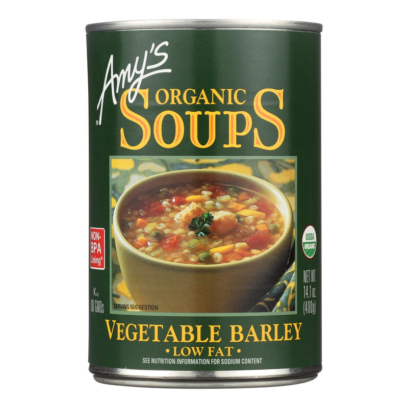 Amy's Organic Low-Fat Vegetable Barley Soup, 14.1 Oz (Pack of 12) - Cozy Farm 