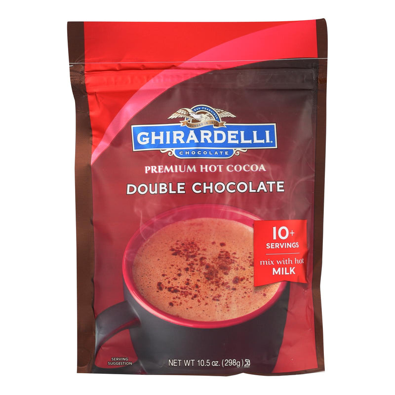 Ghirardelli Double Chocolate Premium Hot Cocoa Mix, 10.5 Oz (Pack of 6) - Cozy Farm 