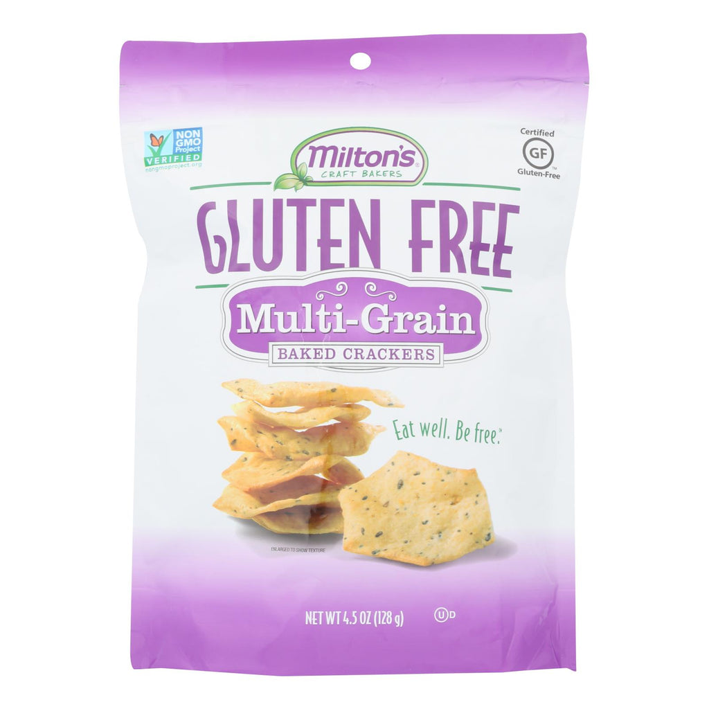 Milton's Gluten-Free Multi Grain Baked Crackers (Pack of 12 - 4.5 Oz.) - Cozy Farm 