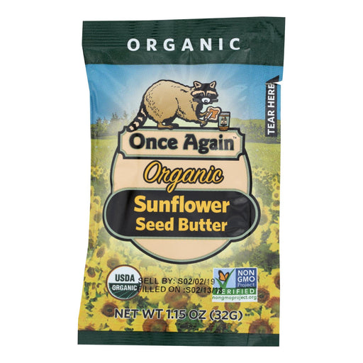 Organic Sunflower Seed Butter (10 - 1.15 Oz. Packs) by Once Again - Cozy Farm 