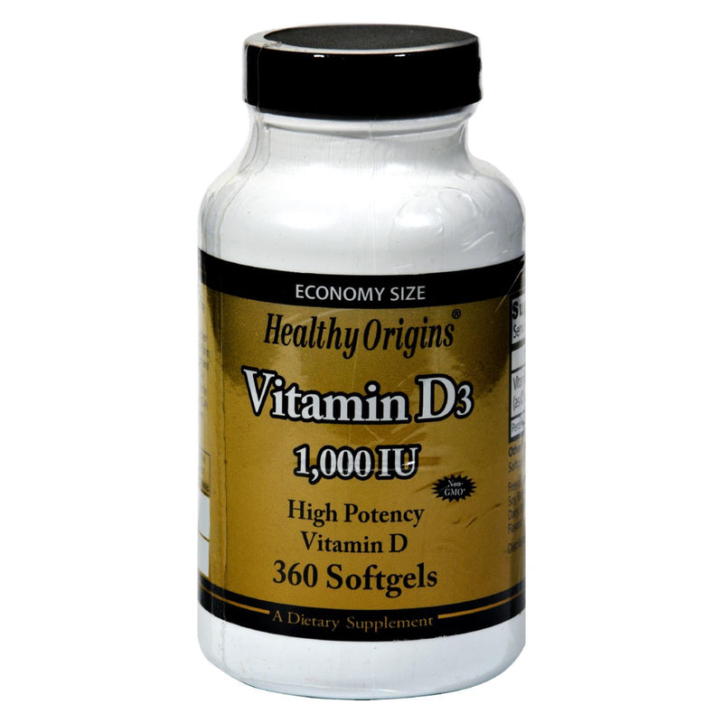 Healthy Origins Vitamin D3 (Pack of 360 Softgels) - 1000 IU - Cozy Farm 