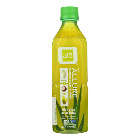 Alo Original Allure Aloe Vera Juice Drink: Mangosteen & Mango, 16.9 Fl Oz/EA - Cozy Farm 