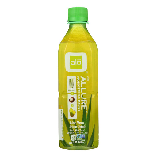 Alo Original Allure Aloe Vera Juice Drink (Pack of 12) - Mangosteen and Mango, 16.9 Fl Oz Each - Cozy Farm 