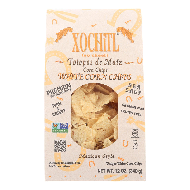 Xochitl Tortilla Chips, White Corn, 10-Pack, 12 Oz. Bags - Cozy Farm 