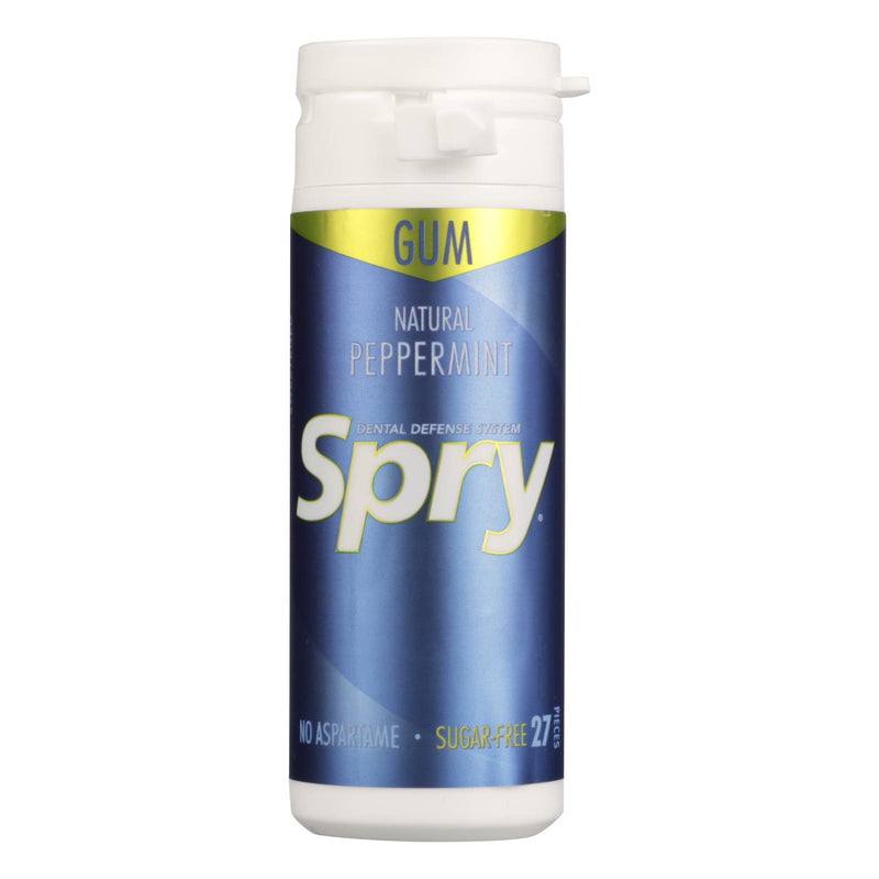 Spry Natural Peppermint Gum | 27 Ct. | 6 Packs - Cozy Farm 