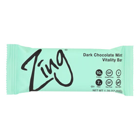 Zing Bars - Nutrition Bar - Dark Chocolate Sunflower Mint - Nut Free - 1.76 Oz Bars - Case Of 12 - Cozy Farm 