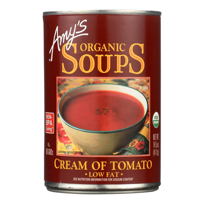 Amy's Organic Low-Fat Cream of Tomato Soup, 14.5 oz (Pack of 12) - Cozy Farm 