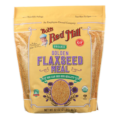 Bob's Red Mill Organic Flaxseed Meal, 4-Pack, 32 Oz. (Bulk, Non-GMO, Gluten-Free) - Cozy Farm 