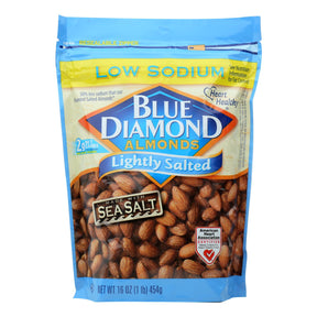 Blue Diamond Perfectly Portioned Lightly Salted Low Sodium Almonds (Pack of 6 - 16 Oz.) - Cozy Farm 