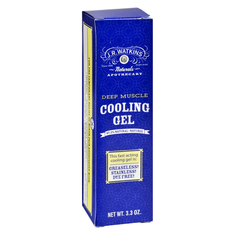 J.R. Watkins Deep Muscle Cooling Gel for Pain Relief (3.3 Oz.) - Cozy Farm 