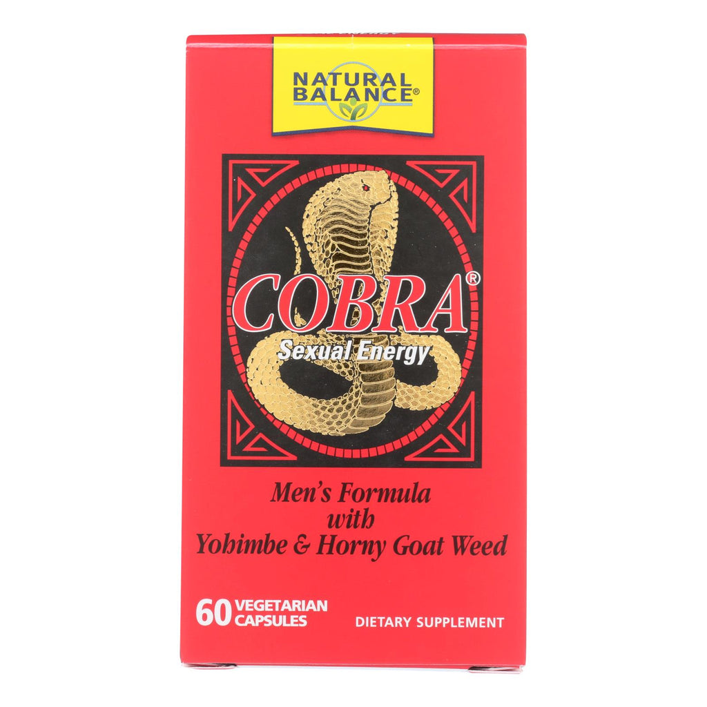 Natural Balance Cobra Sexual Energy (Pack of 60 Vegetarian Capsules) - Cozy Farm 