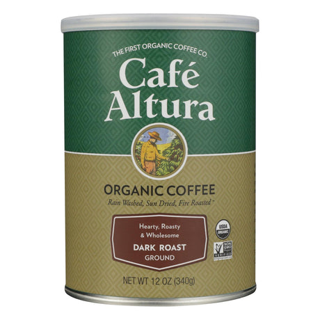 Cafe Altura Organic Ground Dark Roast Coffee, (Pack of 6) - 12 Oz. - Cozy Farm 