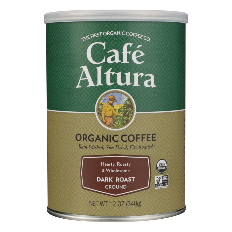Cafe Altura Organic Ground Dark Roast Coffee, (Pack of 6) - 12 Oz. - Cozy Farm 