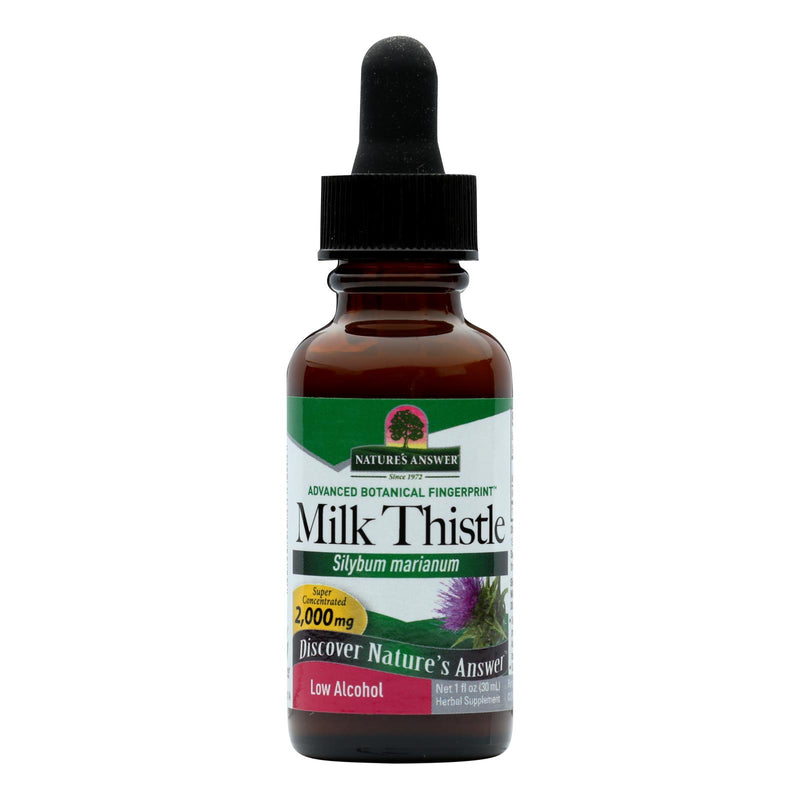 Nature's Answer Organic Milk Thistle Seed Extract - Supports Liver Function - 1 Fl Oz - Cozy Farm 