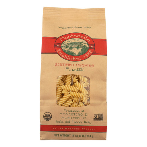 Organic Montebello Fusilli Pasta (Pack of 12 - 1 lb.) - Cozy Farm 
