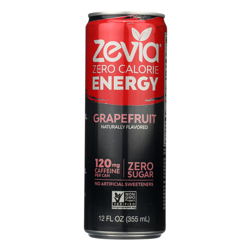 Zevia Grapefruit Energy Drink, Zero Calorie, 12 Fl Oz (Case of 12) - Cozy Farm 