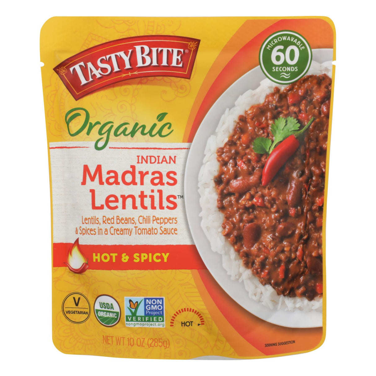 Tasty Bite Lentil Madras: Fiery Spice in Every Savory Bite (Pack of 6) - Cozy Farm 