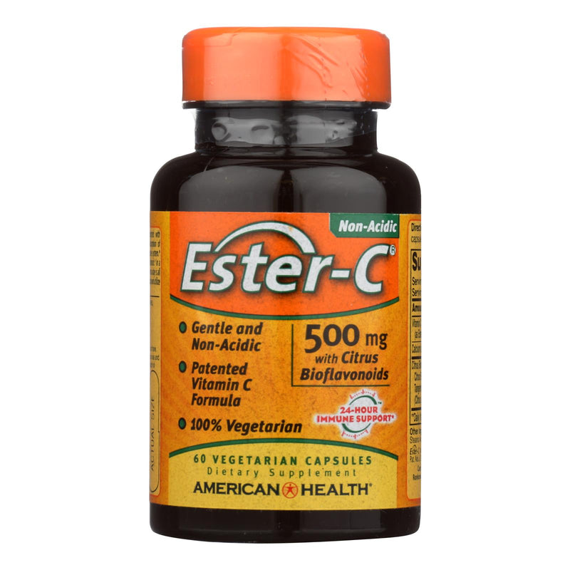 Ester-C 500 mg with Citrus Bioflavonoids by American Health (Vegetarian Capsules) - Cozy Farm 
