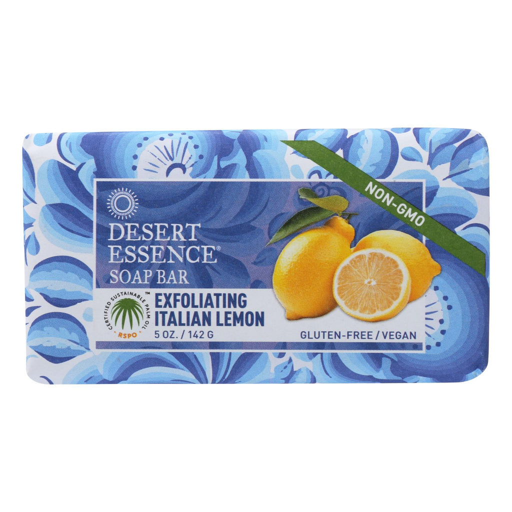 Desert Essence Exfoliating Italian Lemon Bar Soap (Pack of 5 Oz.) - Cozy Farm 