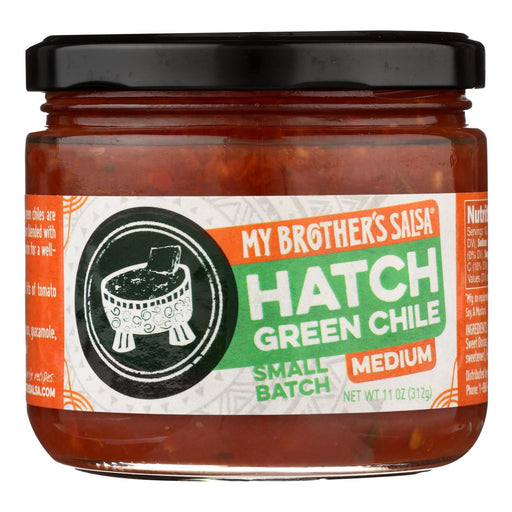 My Brother's Salsa, Medium Hatch Green Chile (Pack of 6 - 11 Oz.) - Cozy Farm 