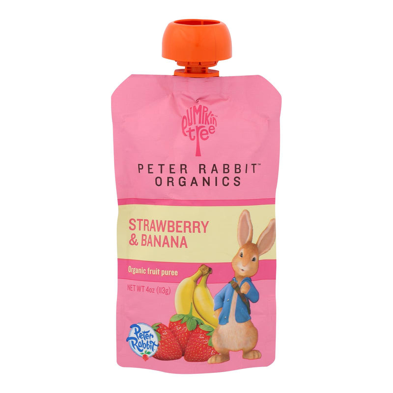 Peter Rabbit Organics Fruit Snacks - Strawberries and Bananas, 4 Oz (Pack of 10) - Cozy Farm 