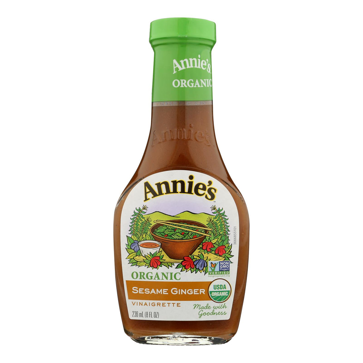 Annie's Naturals Organic Sesame Ginger Vinaigrette Dressing (Pack of 6 - 8 oz Bottles) - Cozy Farm 