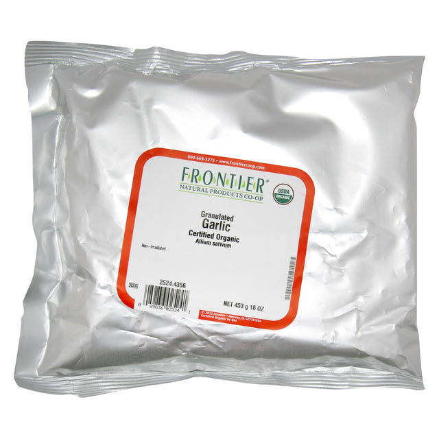 Frontier Herb - Organic  Garlic Granules 1lb - Cozy Farm 