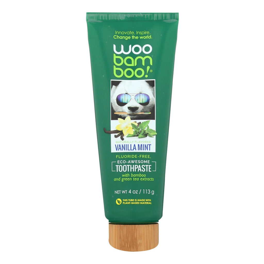 Woobamboo Toothpaste Vanilla Mint (Pack of 1 - 4 Oz.) - Cozy Farm 